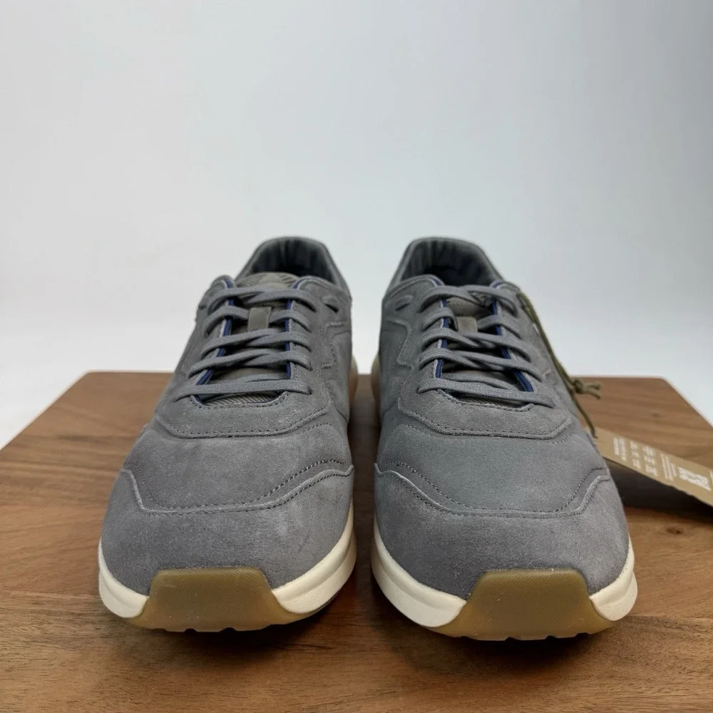 New Mens Olukai Koheo Charcoal Suede Lace-Up Sneakers Shoes Sz 11.5‎ M